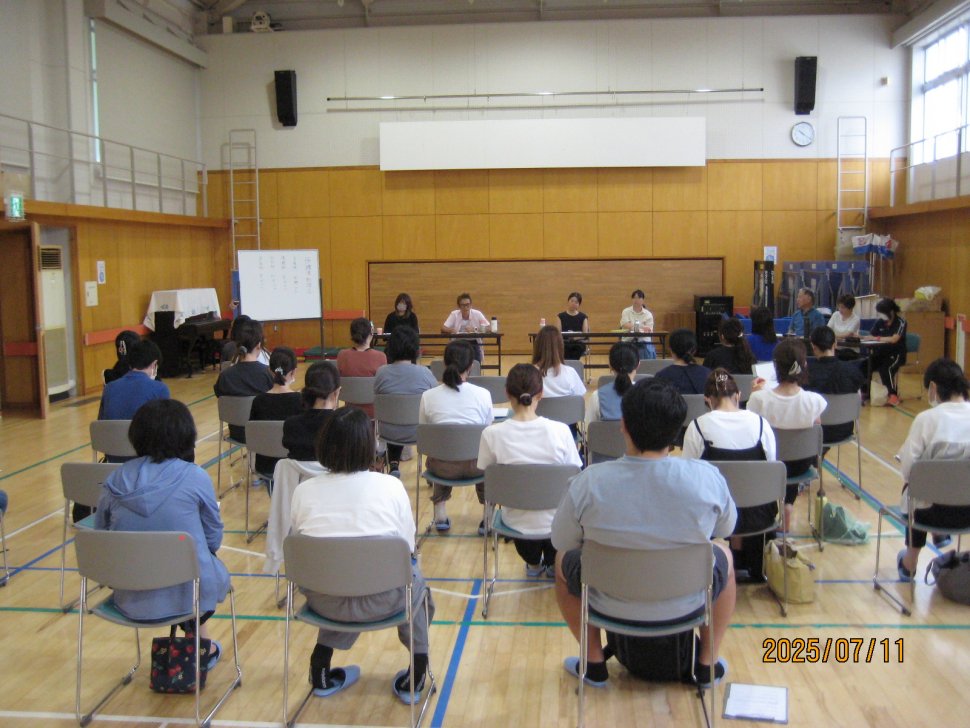 写真　保護者勉強会　先輩保護者体験談　R7.7